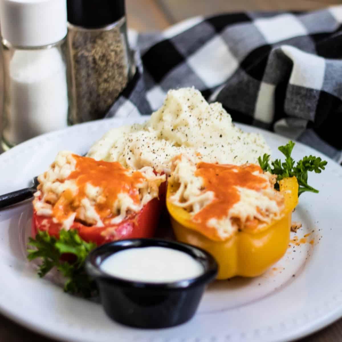 Buffalo Chicken Stuffed Peppers – Easy and Yummy!