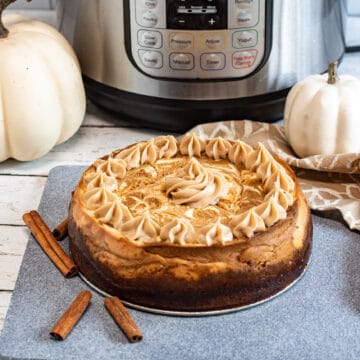 maple pumpkin cheesecake with instant pot