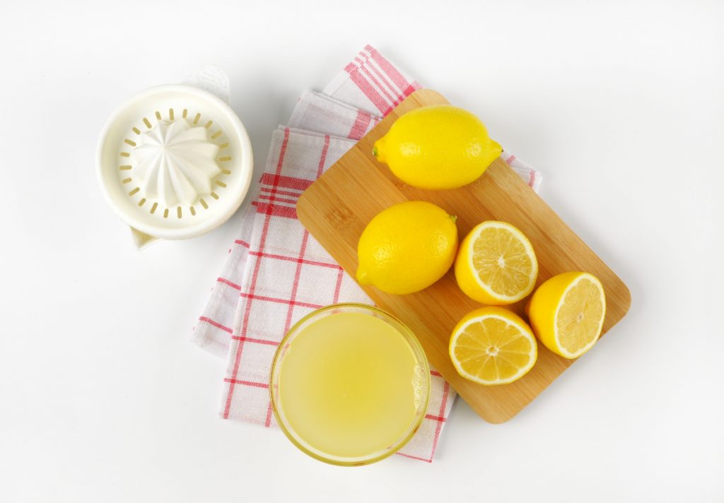 lemons on a cutting board