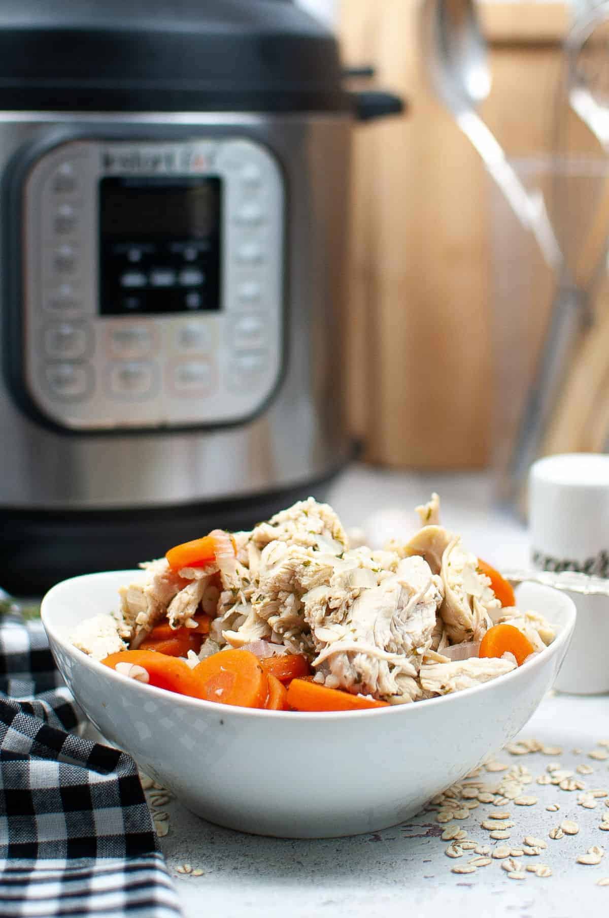 Easy Instant Pot Chicken Barley Soup